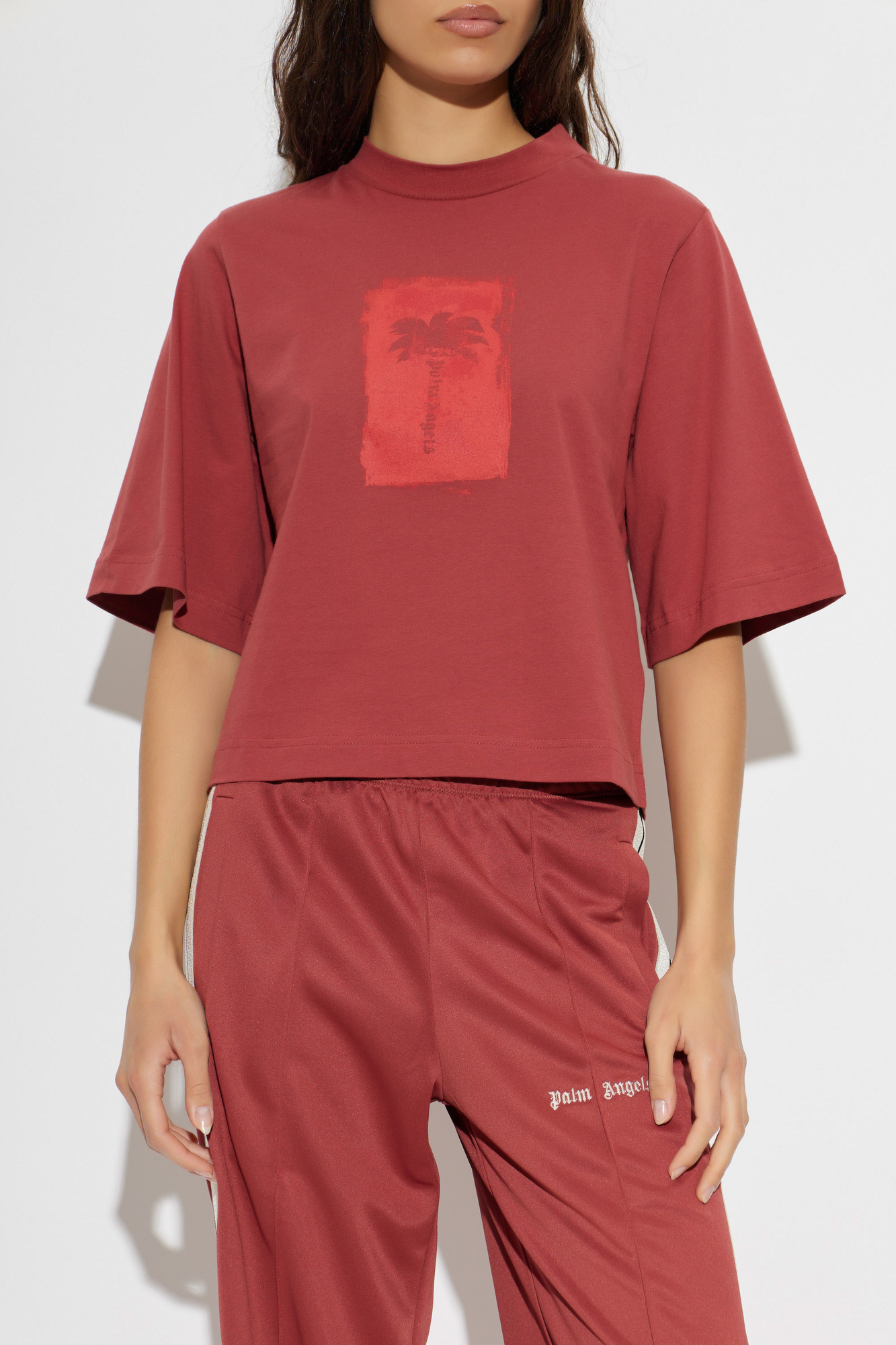 Palm Angels Printed cotton t-shirt | Women's | Vitkac